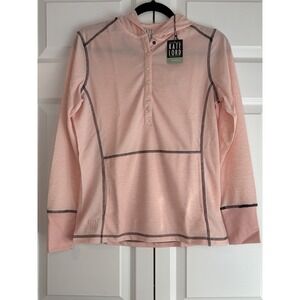 Kate Lord Performance Long Sleeve Pullover Lightweight With Hood Pink Women's S